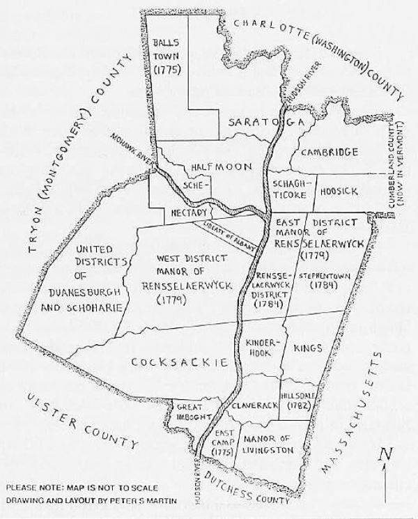 Albany County Districts, 1772-1784