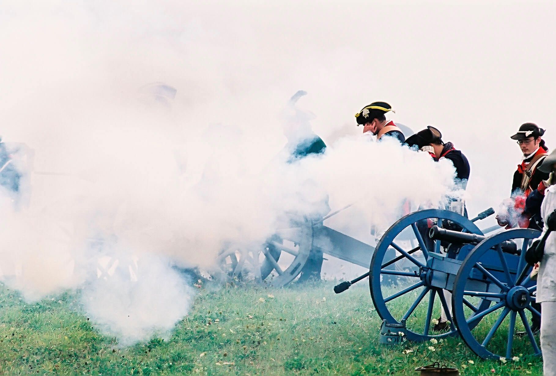 Battle reenactments photo from 2002. Credit: Ed Burke.