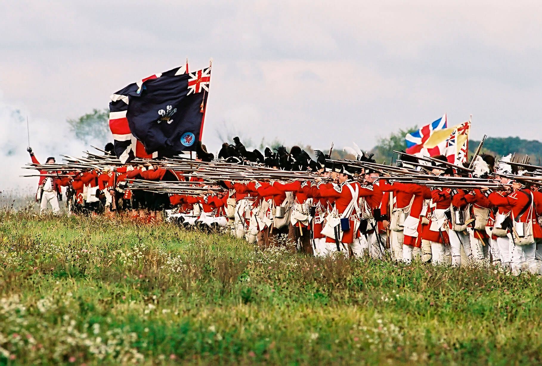 Battle reenactments photo from 2002. Credit: Ed Burke.