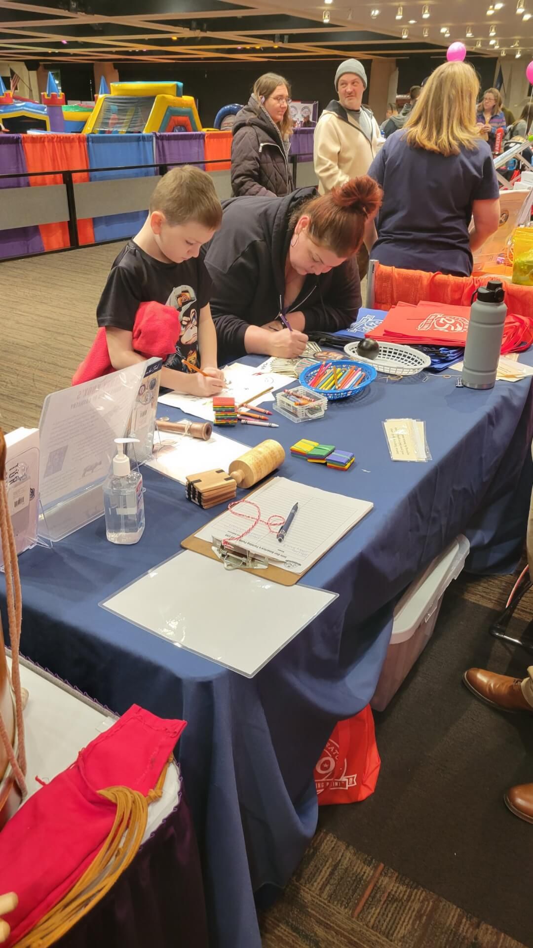 Local residents and students gathered in Fort Hardy Park October 17th for a Surrender Day celebration. Aaron Shellow-Lavine / WAMC