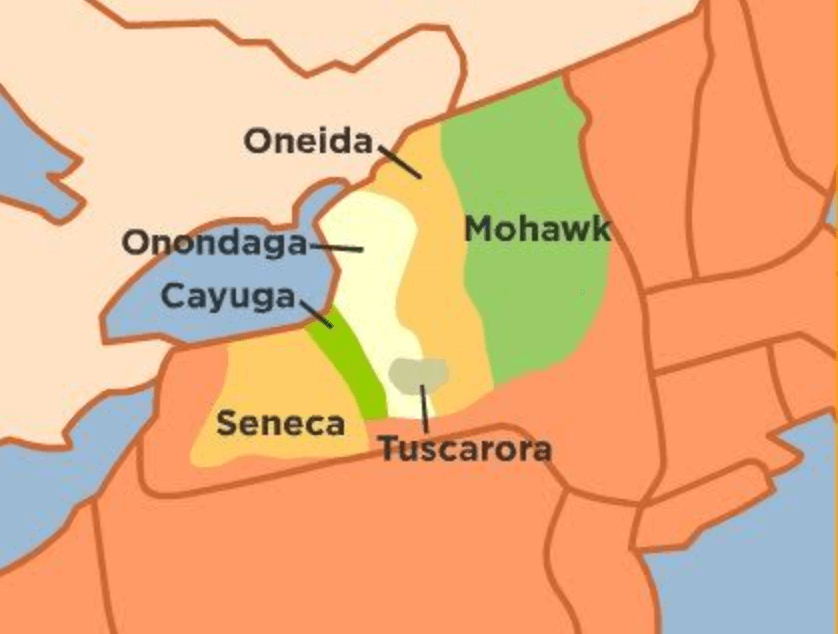 1775 - Iroquois nations map