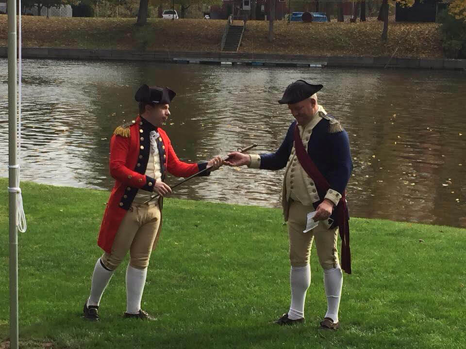 Reenactment of General Burgoyne's surrender