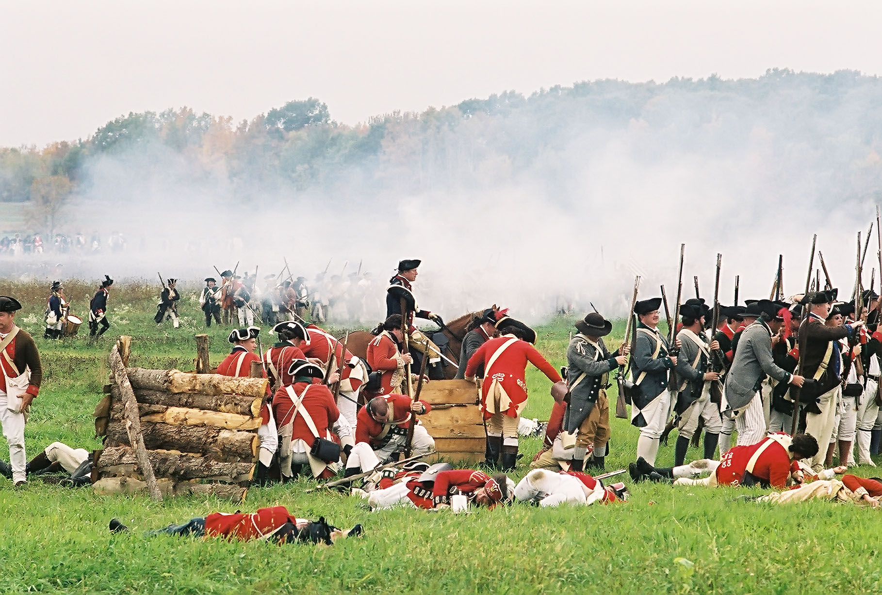Battle reenactments photo from 2002. Credit: Ed Burke.