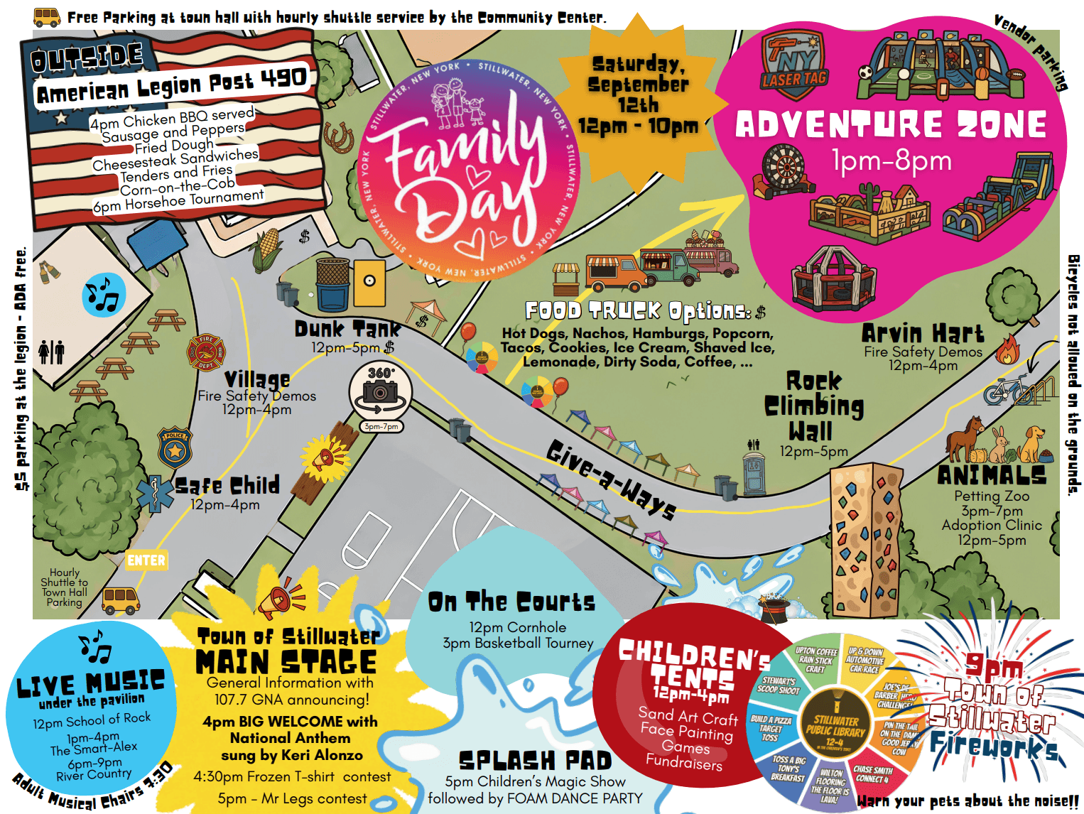 Stillwater Family Day Map